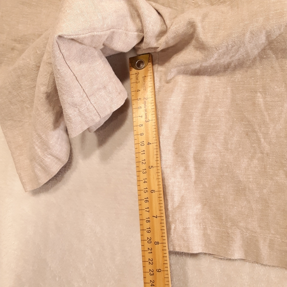 Banana Republic Mens Aiden Chino Shorts Sz.33/Beige Cotton Linen 8" Inseam - Picture 7 of 8